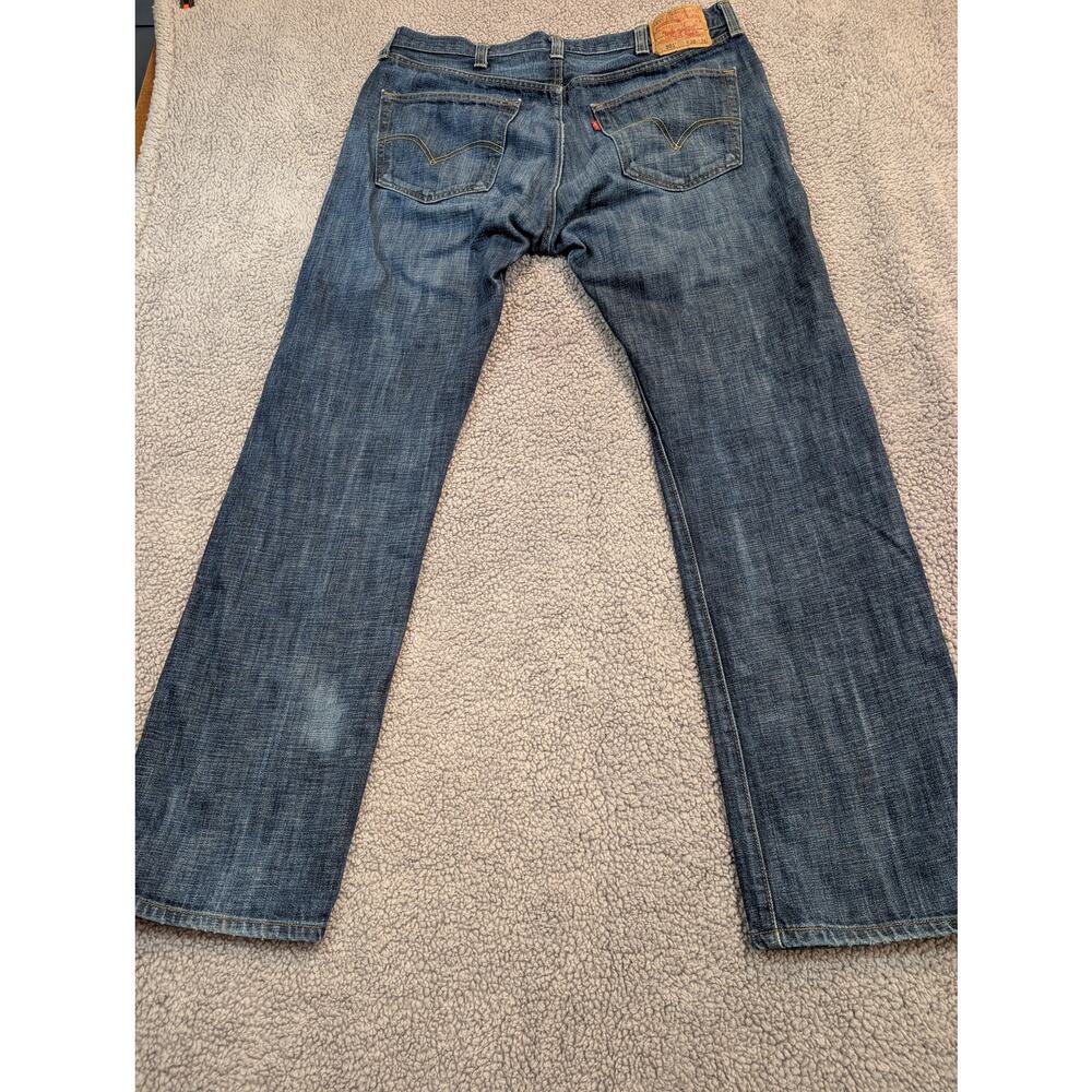 Levi's 501 Jeans Men's 38x34 Blue Button Fly (0515) - Picture 3 of 12
